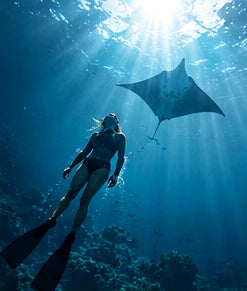 MANTA — Collar Mantarraya Turquesa